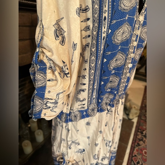 Spell & the Gypsy Coyote blue players tunic play dress L converted - Picture 4 of 10